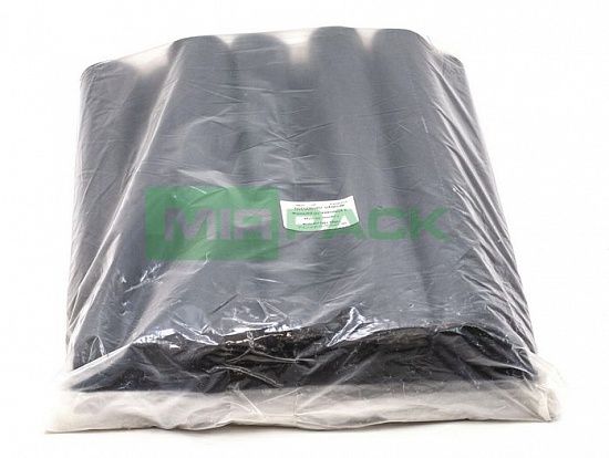 Мешки для мусора 180 литров, 35 мкм, 10 шт, 93х110 см, ПВД, черные - 2х слойные - Вид 6